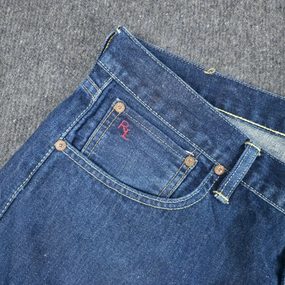 Polo Ralph Lauren Jeans Mens Fits 36x30 Classic Fit Straight Leg Indigo Cotton